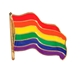 Rainbow Weavy Flag Pin